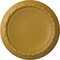 Ekena Millwork Carlsbad Ceiling Medallion (Fits Canopies up to 14 1/4"), 19 1/2"OD x 1 3/4"P, Iridescent Gold CM19CAIGS - alternate 1
